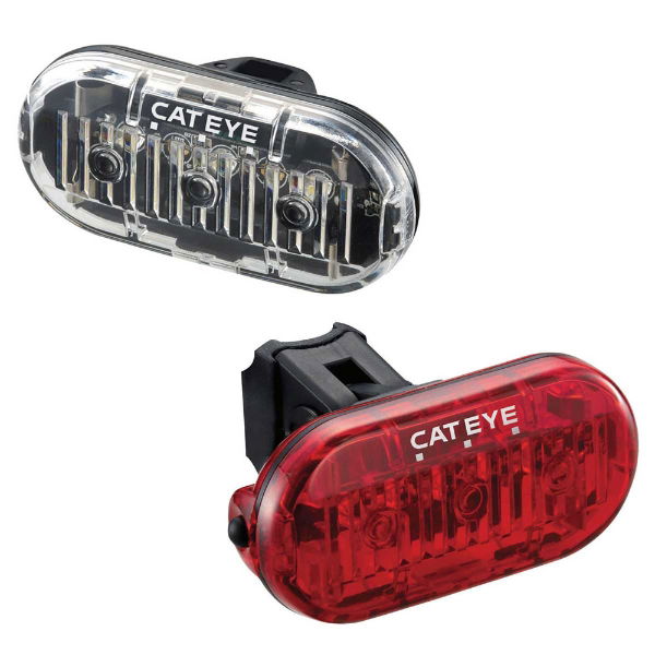 CatEye Omni 3 Front and Rear LED Battery Light Set 