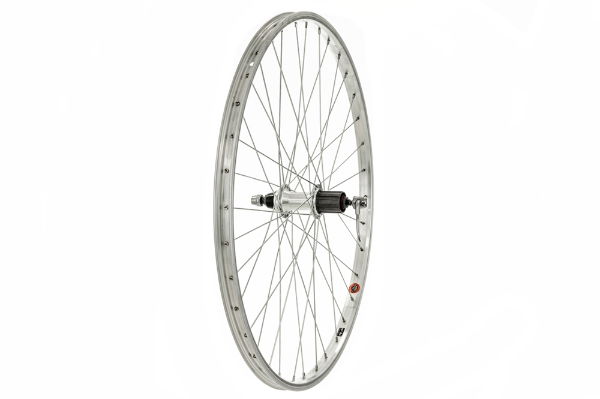 Rear 26" QR 8/9 Speed Cassette Wheel Silver