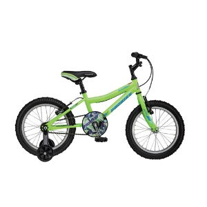 Probike Ultrabot 16" Wheel Boys Green With Stabilisers 