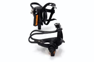 XLC Road Pedals & Toe Straps Black 