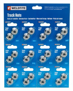 Weldtite 3/8" Track Nuts Pair (Card of 12)