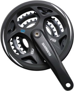 Shimano M311 Altus Square Taper Chainset, With Chainguard