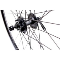 700c Gravel Front Black TLR V-Rim - Deore 6 Bolt Disc Hub