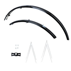 Oxford 700c/27'' Std Narrow 31mm Mudguards Black