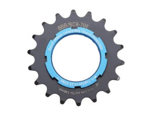 BBB BCR-70E E-Bike Sprocket with Boost Adaptor 18t Grey & Blue 