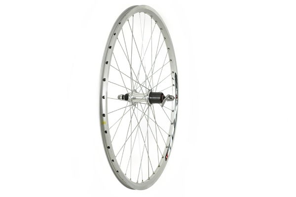 Rear 26" QR 8/9 Speed Cassette Doubel Wall Rim Wheel Silver