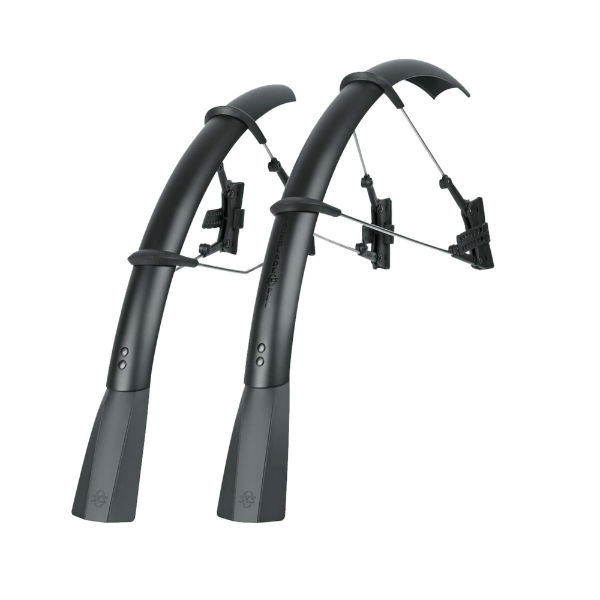 SKS Raceblade Pro Stealth Series Matt Black Mudguard Set