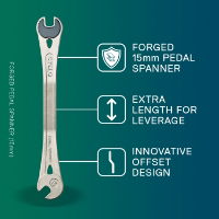 Cyclo Forge Pedal Spanner 15mm/15mm 