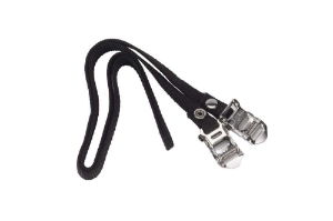 Raleigh Black Nylon Toe Straps