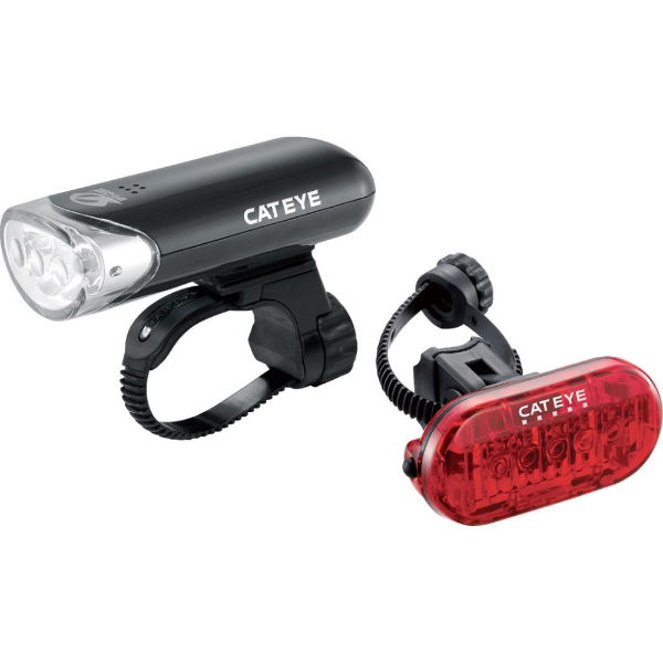 CatEye EL135 Front and Omni 5 Rear LED Battery Light Set 