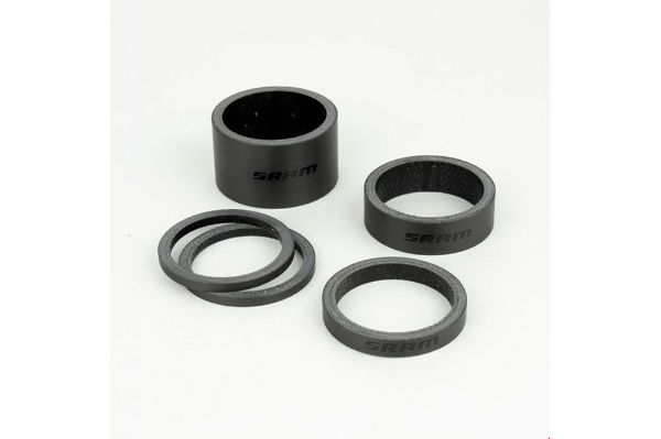  SRAM Aheadset Spacer Washer Set Black (Lettering)