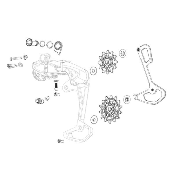 SRAM Apex1-NX11 Pulley Wheels Pair