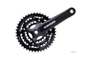 SRAM S600 42/32/22t Alloy 175mm 8 Spd Black Chainset