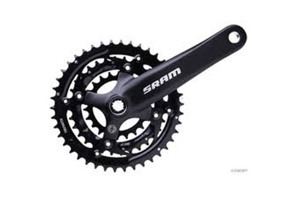 SRAM S600 42/32/22t Alloy 175mm 8 Spd Black Chainset