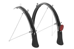 Raleigh 700c Elements Flare Mudguard Set Square Profile