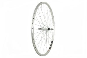 700c Rear Hybrid Screw-On Freewheel Silver V-Rim