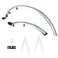 Oxford Hybrid 700c - 56mm Wide ChromoPlastic Mudguard Set 