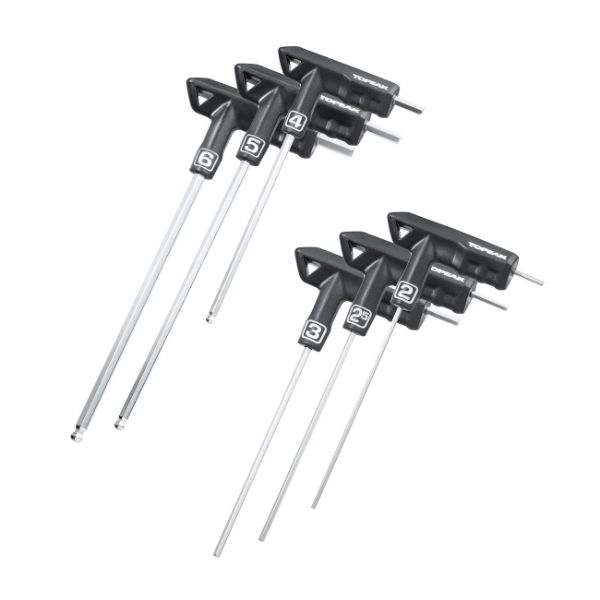 Topeak Duohex T-Handle 6 Piece Hex Wrench Set