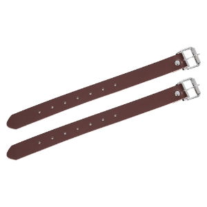 9" Leather Basket Straps (Pair) 