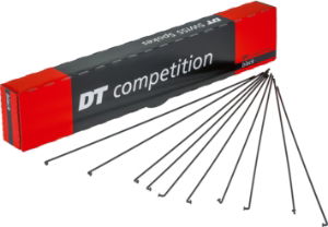 DT Swiss Competition black spokes 14/15 g = 2/1.8 mm (Pack of 10)