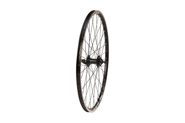 Front 26" QR 6 Bolt Disc Double Wall Rim Wheel Black