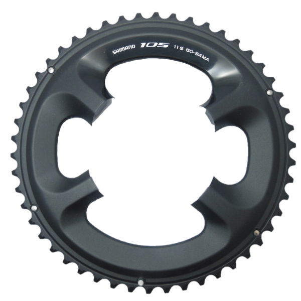 Shimano FC-5800 Chainring 50T-MA for 50/34, Black 