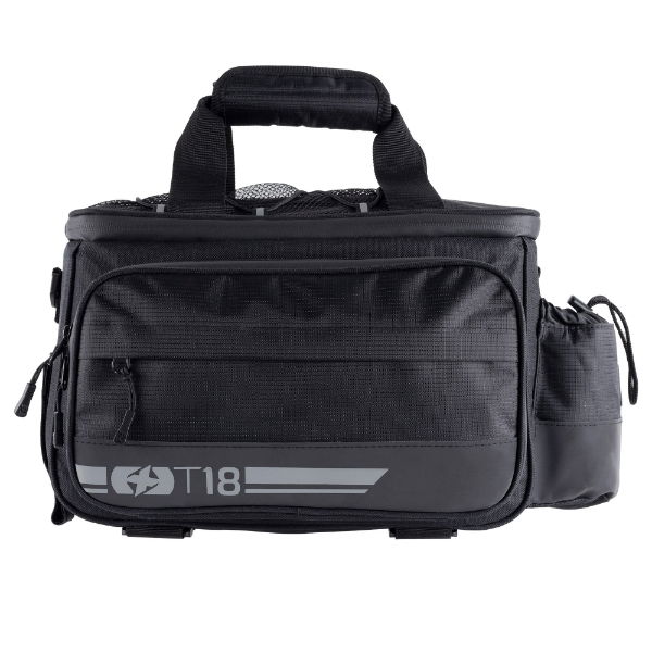 Oxford T18 Rack Top Bag with Panniers 18 Litres Black