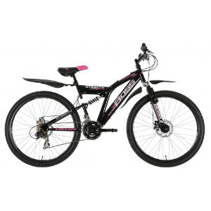 Boss Stealth 26x18" Full Suspension Black & Pink 