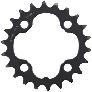 Shimano FC-M431-8 Chainring & Protector, 26t, Black 