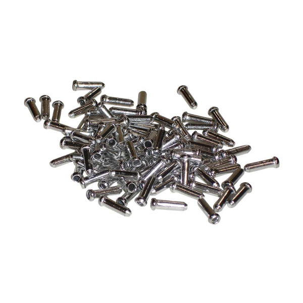 Oxford Cable End Crimps Alloy 500pc Pot Silver