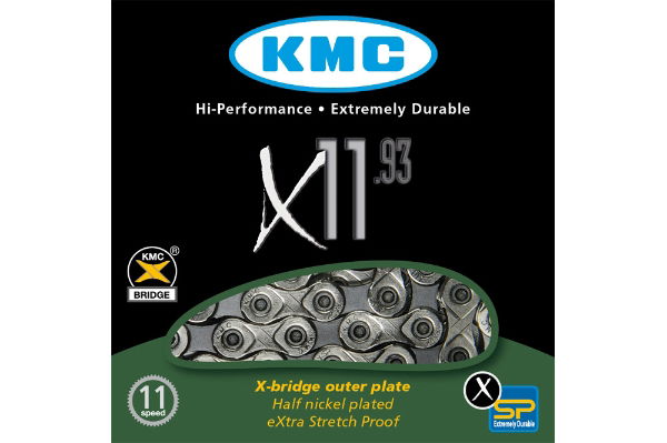 KMC X11 11Spd Silver/Black 118 Link Chain 