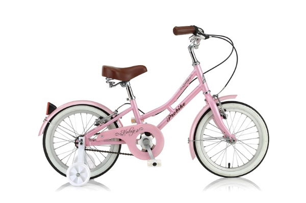 Probike Mini Vintage 18" Wheel Girls Pink  With Stabilisers