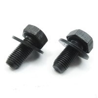 Cotterless Crank Axle Bolts & Washer 14mm Pair 