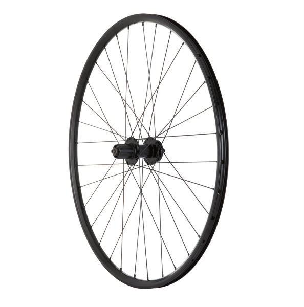 29" QR Cassette 6 Bolt Disc Rear Wheel Black