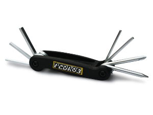 Pedro's Folding 7 Piece Hex Key & Screwdriver Set