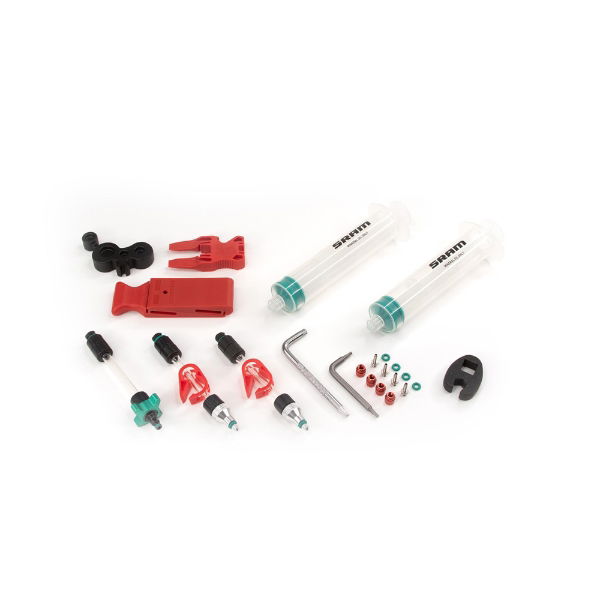 SRAM Standard Mineral Oil Bleed Kit (includes 2 Standard Syringes, M4 fittings, bleed blocks, Torx tool, crowfoot, Bleeding Edge Fitting) - DB8/Maven 