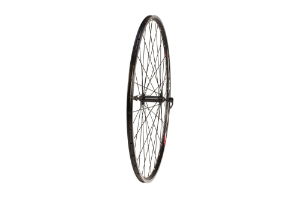 700c Road Front Wheel Black V-Rim Q/R