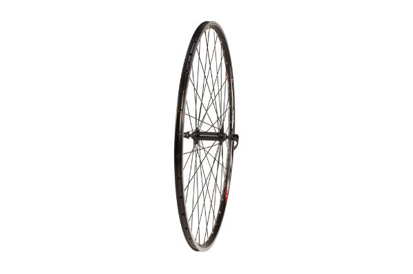 700c Road Front Wheel Black V-Rim Q/R