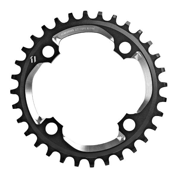 SRAM X-SYNC Alloy Chainring 32t 11Spd Black & Silver 94BCD 4h 