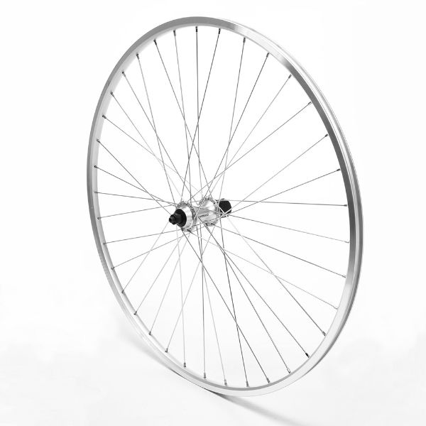 Rear Wheel 700c Hybrid Single Speed Silver Single Wall Nutted