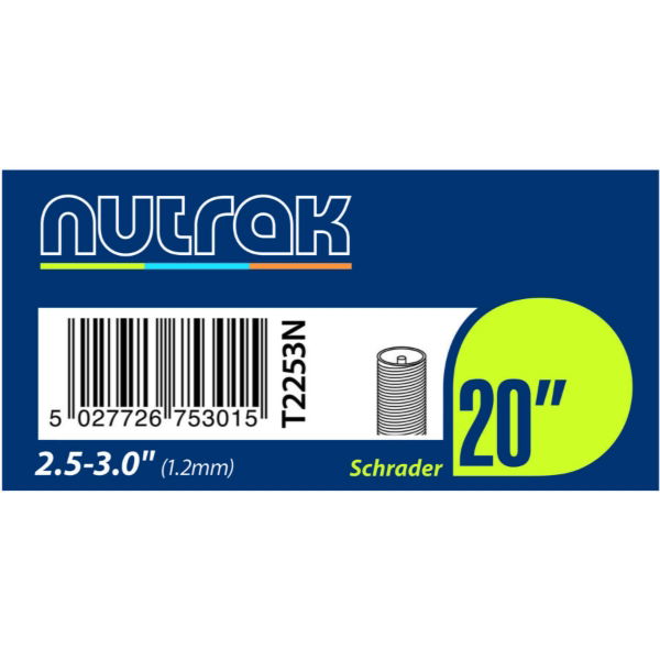 20x2.5-3.00 1.3mm Thick Nutrak 35mm Schrader Valve Inner Tube 