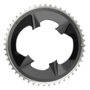 SRAM 48T Rival AXS Road Chainring 107BCD 2x12 Black with Cover Plate 