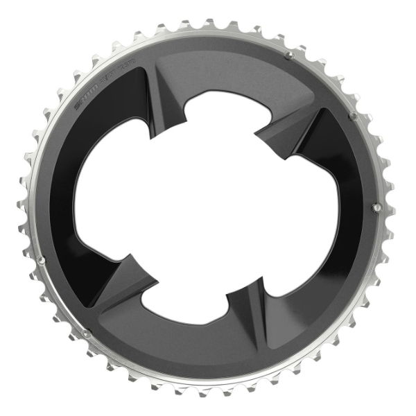 SRAM 48T Rival AXS Road Chainring 107BCD 2x12 Black with Cover Plate 