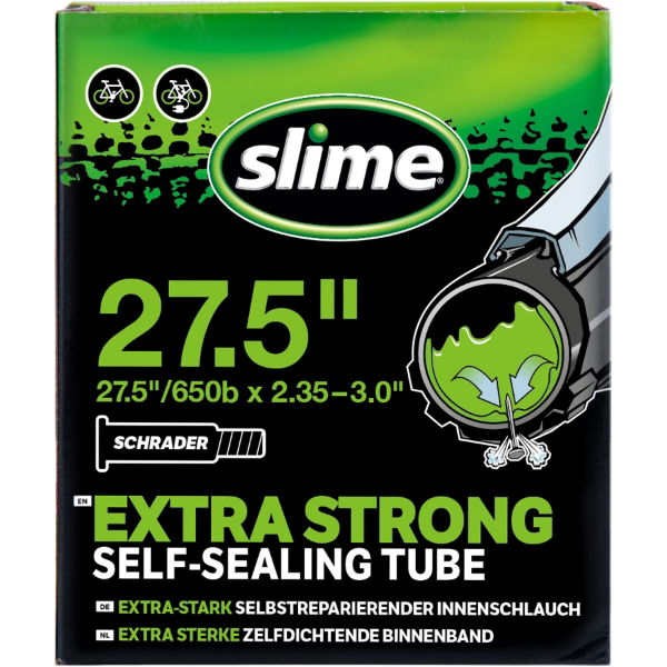 27.5x2.35/3.00" (650b) Slime Self Sealing Schrader Tube 32mm Valve